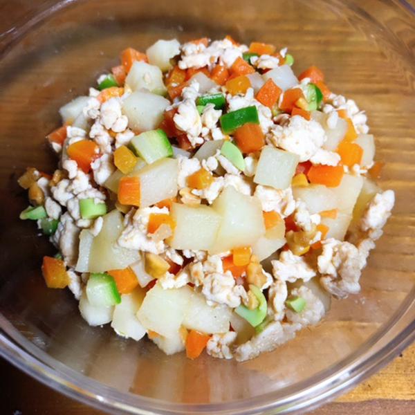 犬ご飯レシピ 自主勉中 免疫力up ショウガ味噌ご飯 Bysaosaosky No 70 わんわんシェフ見習い中