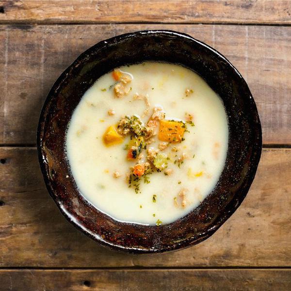 犬ご飯レシピ かつおだし香る豆乳スープ By手作りご飯ココグルメ No 87 わんわんシェフ見習い中
