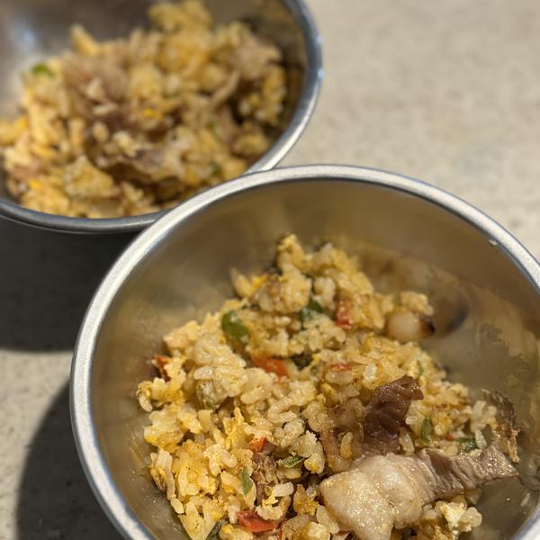 ぶた肉とピーマンのチャーハン