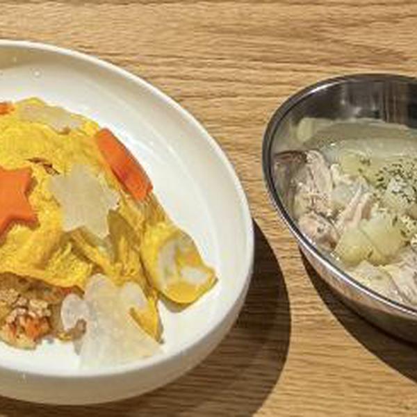 特別な日のオムライスとスープ！
